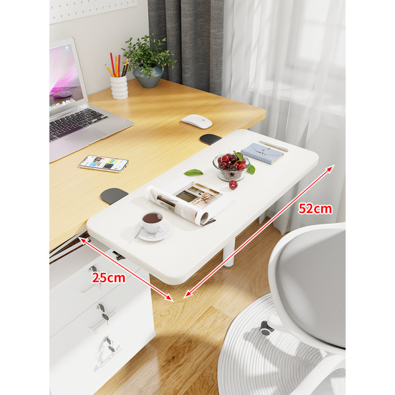 Mesa de escritorio extensión de mano mesa de computadora tablero de escritorio portador de teclado dormitorio tablero de estación de trabajo ensanchado extensión plegable