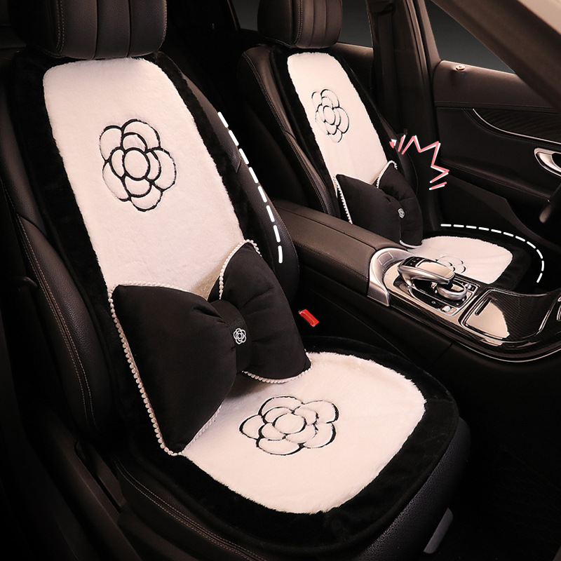 (2개) 긴 벨벳 겨울 따뜻한 카시트 쿠션 CHANGAN CS15 CS35 CS55PLUS CS75 PLUS