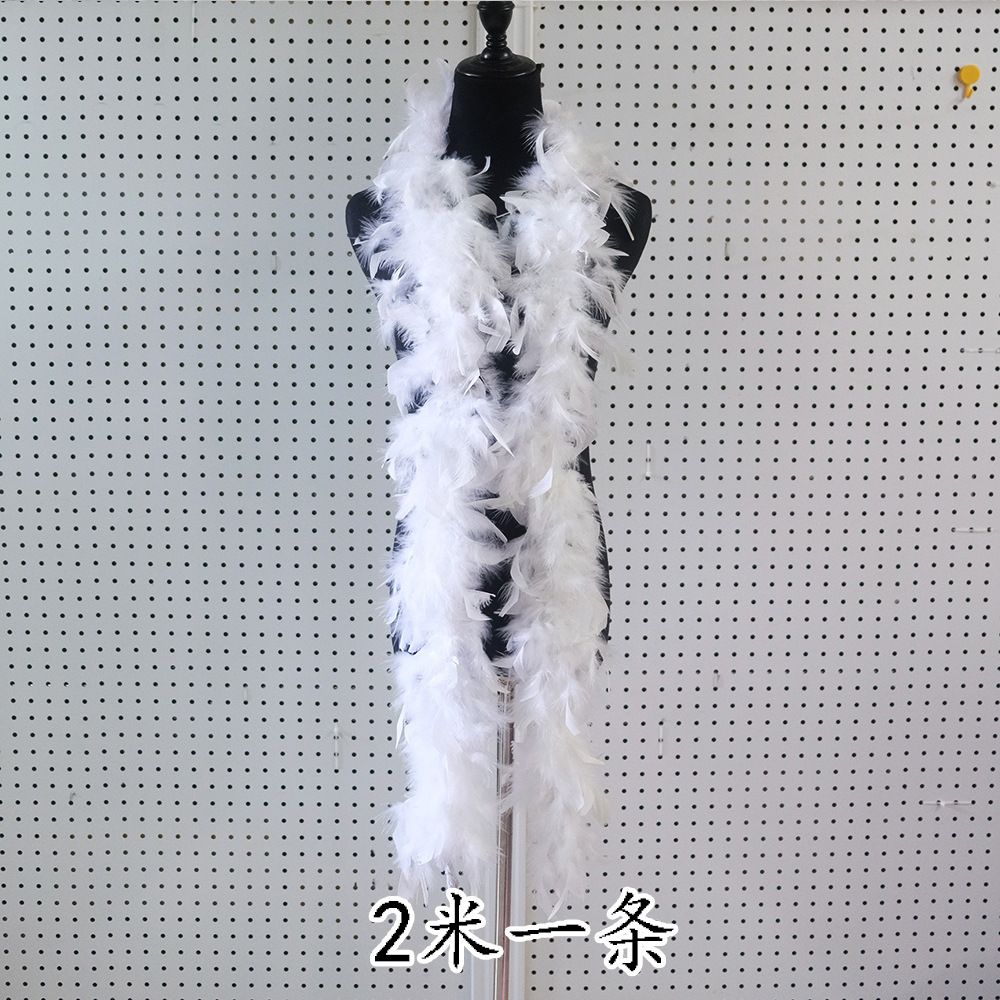 Colección de productos de plumas blancas al por mayor Accesorios de ropa de plumas hechos a mano de bricolaje Accesorios de plumas de ganso Material de plumas de pavo