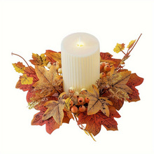 F 38938 Halloween Candle Holder Wreath ��ʥ����̨װ�λ���