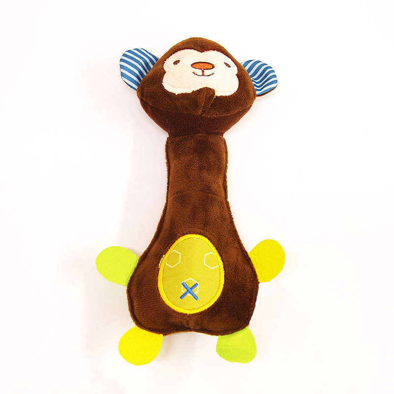 Nuevo perro de peluche de juguete doble sonar para mascotas traqueteo incorporado sonajero molar suministros de juguete para perros image 7