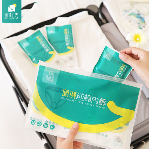 Time Disposable Underwear for Men and Women Travel Triangle Cotton Underwear Travel Disposable Underwear Cotton Shorts