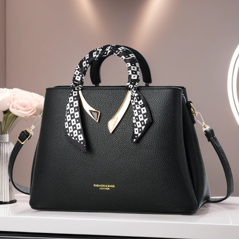 Bolsas de mujer transfronterizas 2025, bolsas de mano de moda de comercio exterior, bolsas de mujer de gran capacidad, bolsas de hombro retro simples.