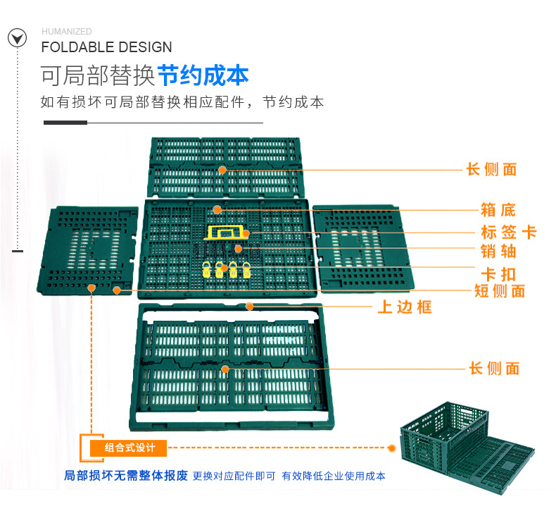 可折叠周转筐