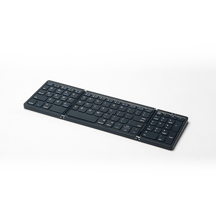 Qianye B089 teclas de número plegable tableta del teléfono móvil portátil de tres sistemas de teclado universal teclado inalámbrico Bluetooth