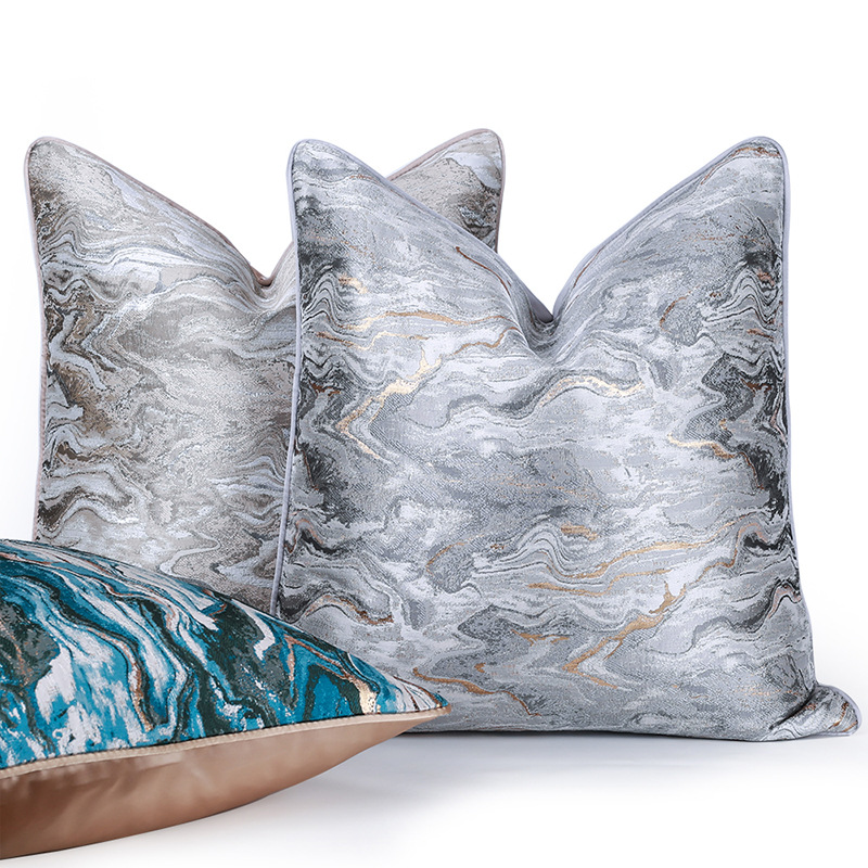 American light luxury style mountain texture simple pillow cushion living room sofa luxury backrest pillow cover does not contain core