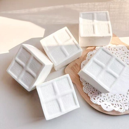 Super Moist and Soft Haidilao Tofu Squishy Slow Rebound Decompression Venting Squishy Stress Relief Toy