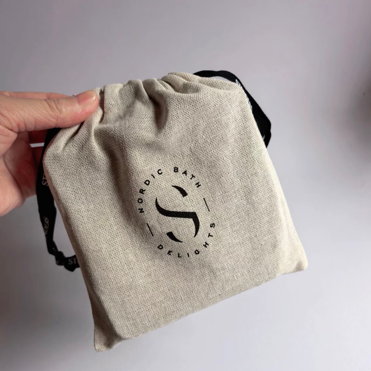 加密亚麻麻布袋束口精油礼盒礼品袋伴手礼包装袋帆布棉布抽绳袋子