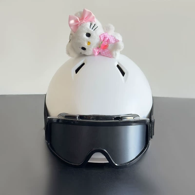 Dəbilqə (Kaska) aksesuarları, Ear Helmet Decoration for - pink-kt-cat-doll