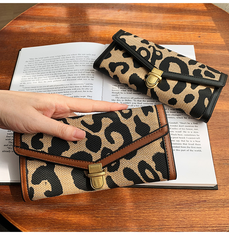 2021 wallet long buckle trifold leather bag Korean version of multicard clutch walletpicture52