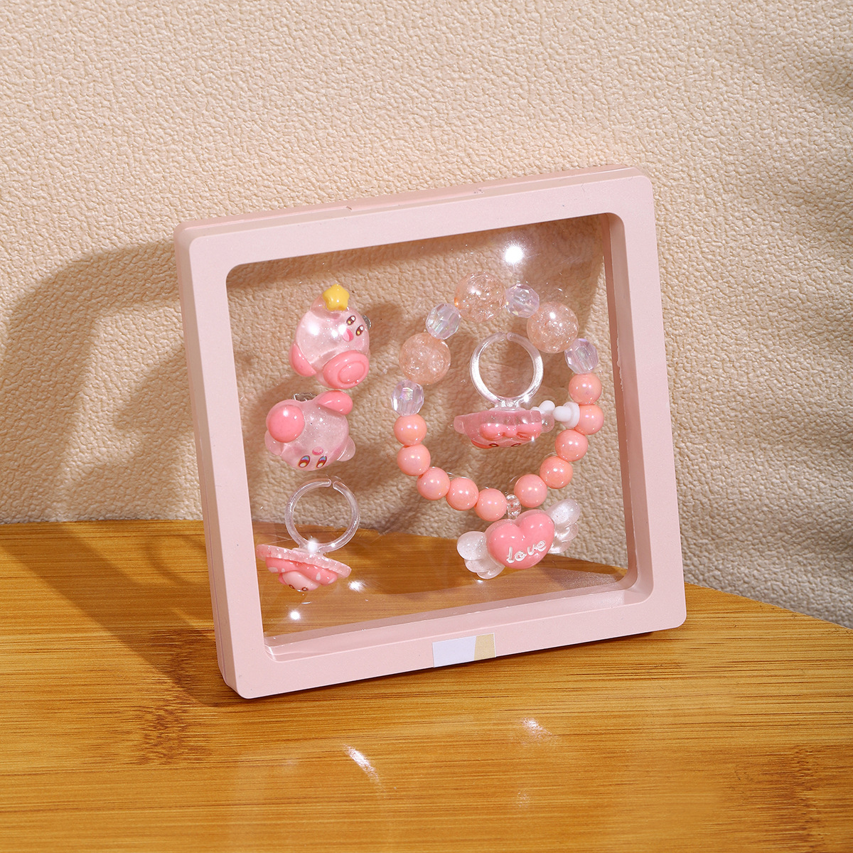 Caja de amor rosa Bika