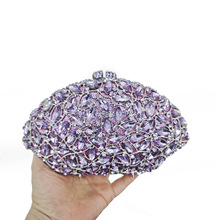 JXL 速卖通缕空金属镶钻晚宴包外贸女士宴会礼服满钻手拿时装包