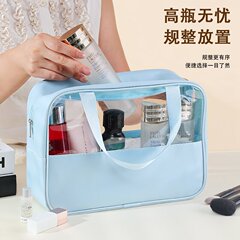 拼接透明化妆包旅行防水便携式高颜值大容量手提洗漱包收纳