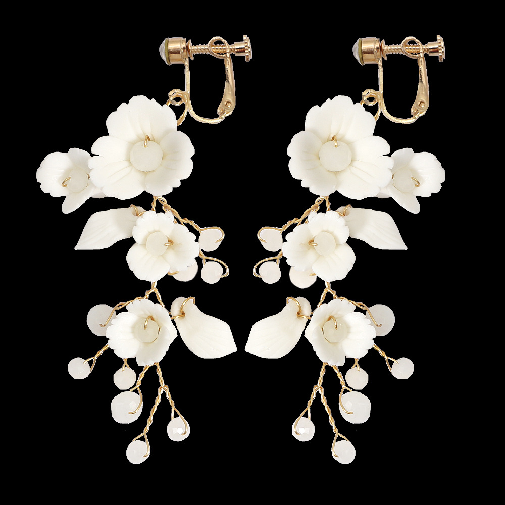 Title 10, Orecchini da sposa fatti a mano in ceramica con...