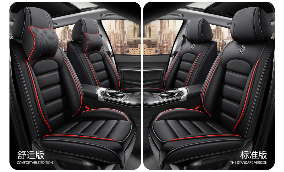 Full-Coverage Car Seat Cushion Cover, Nappa Leather Seat Cover, All-Season Universal Seat Cover, Amazon Source Factory