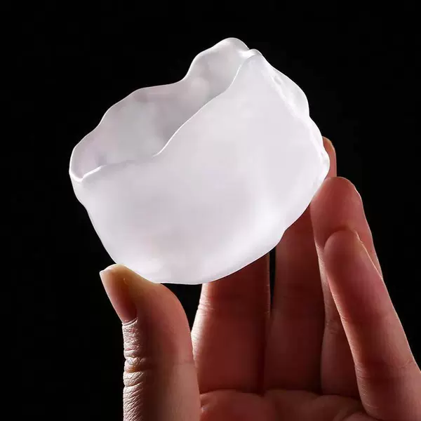 Frosted glass cup