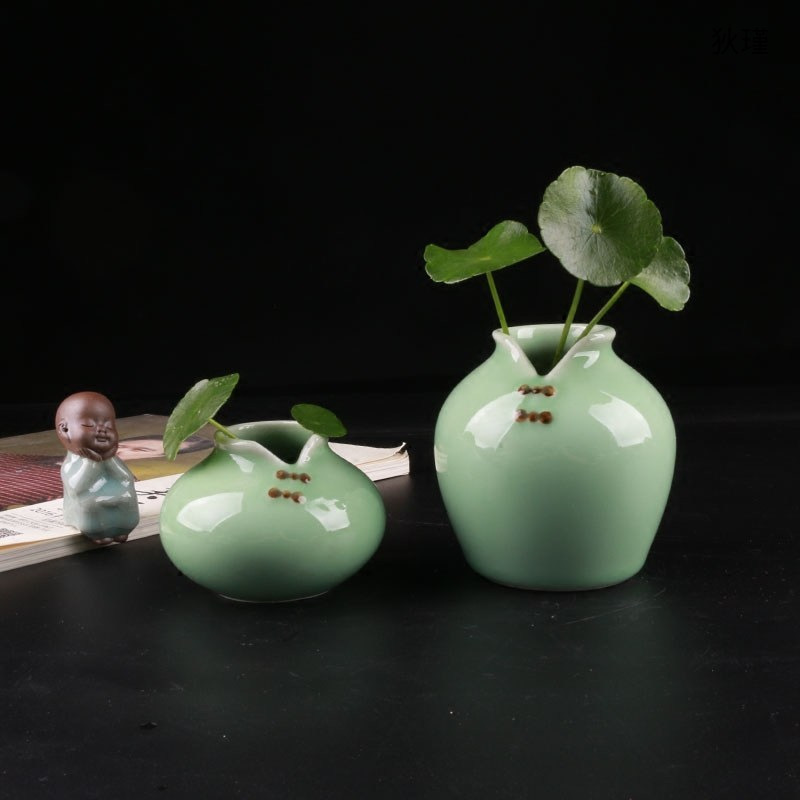 vase fresh Celadon a living room Decoration Simplicity Floret is Home Furnishing ornament Hydroponic Flowers Plug vase ceramics