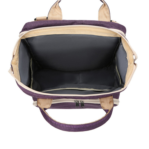 New usb foldable crib bag, portable shoulder large capacity mommy bag, lightweight mother and baby bag for outings