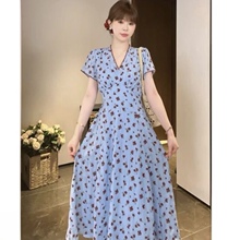 75368�ļ��¿ʽ��Ъ�����黨����ȹV��ɭϵ�ȼ�������ȹ��Ůװ
