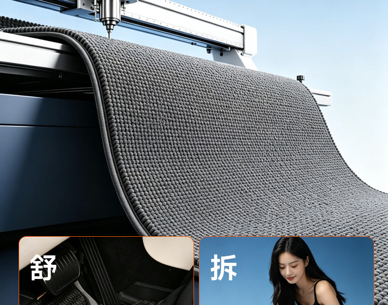 TPE injection-molded floor mats, 0 formaldehyde, one-piece molding, anti-fouling, easy to clean, universal half-cover car floor mats