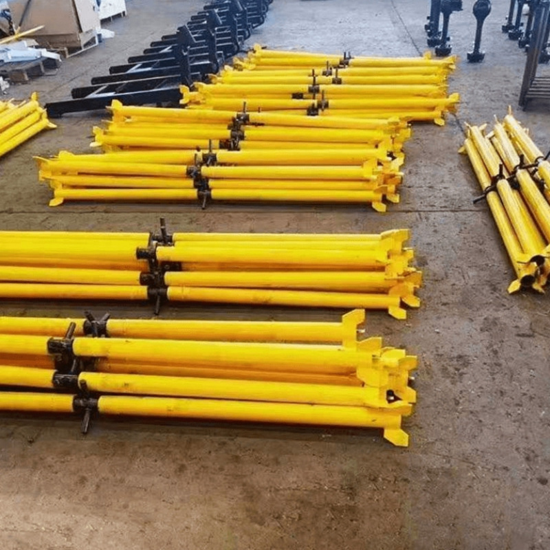barra telescópica de soporte temporal para túnel de soporte ajustable en espiral de minería fuerte, estable y durable