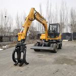 二手轮挖 挖土机个人车 农田抓秸秆利器 ，园林抓木机的好帮手