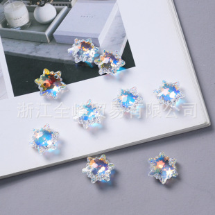 Swarovski Genuine 6748 Snowflake Edelweiss Hole Pendant Crystal Necklace Jewelry DIY Accessories