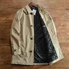 Windproof and Waterproof 89 Euros ~ Go Out to Europe and the United States, Men's Quilted Warm Winter Outwear, Mid-Length Windbreaker Outwear