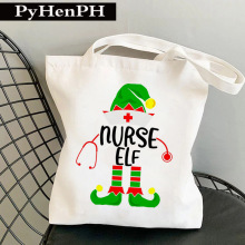 Nurse  Canvas Tote Bag 护士女王印花个性欧美INS单肩手提帆布包