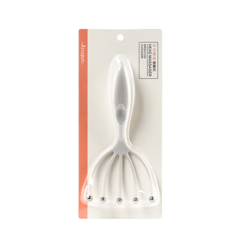 今の逸品の頭のマッサージ器の5爪のステンレスのボールは頭皮の家庭をつかんでくすぐります。