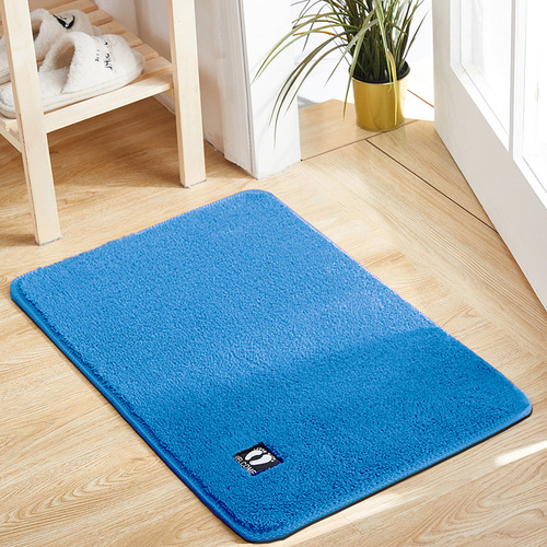 Bathroom floor mat plush water-absorbent home bathroom foot mat toilet anti-slip mat foot mat entry door mat
