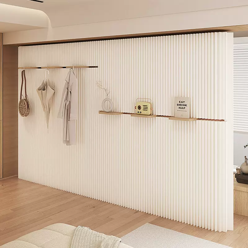 纸屏风隔断客厅玄关卧室挂衣墙办公室休息区可折叠置物遮挡背景墙