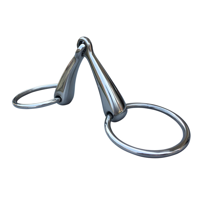 不锈钢马嚼子马术用品马衔O型马口衔铁马具13.5cm14.5厘米