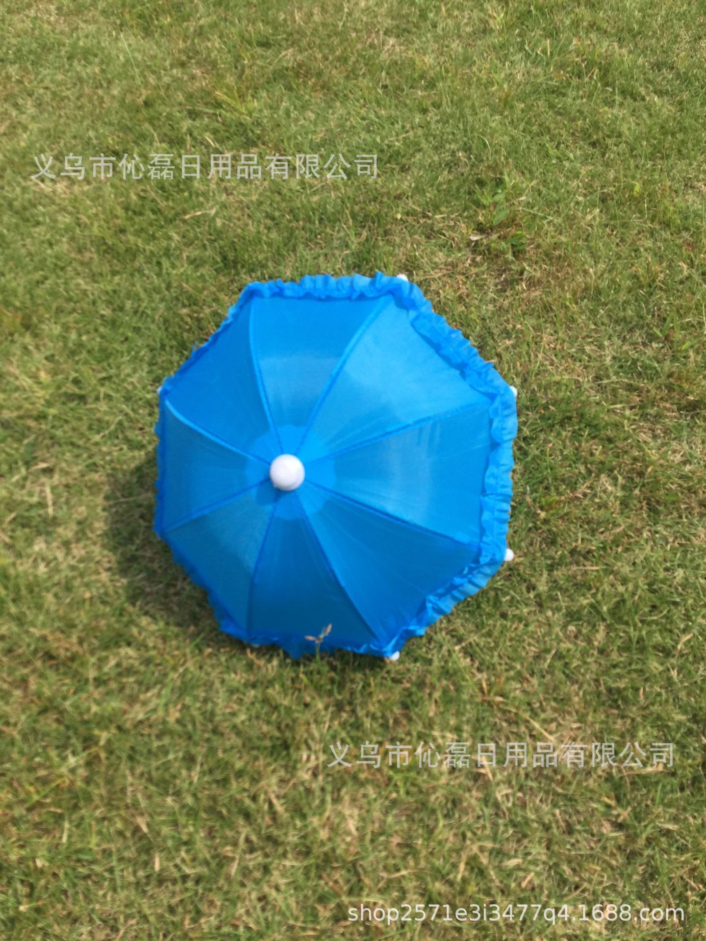 Flower-shaped, blue
