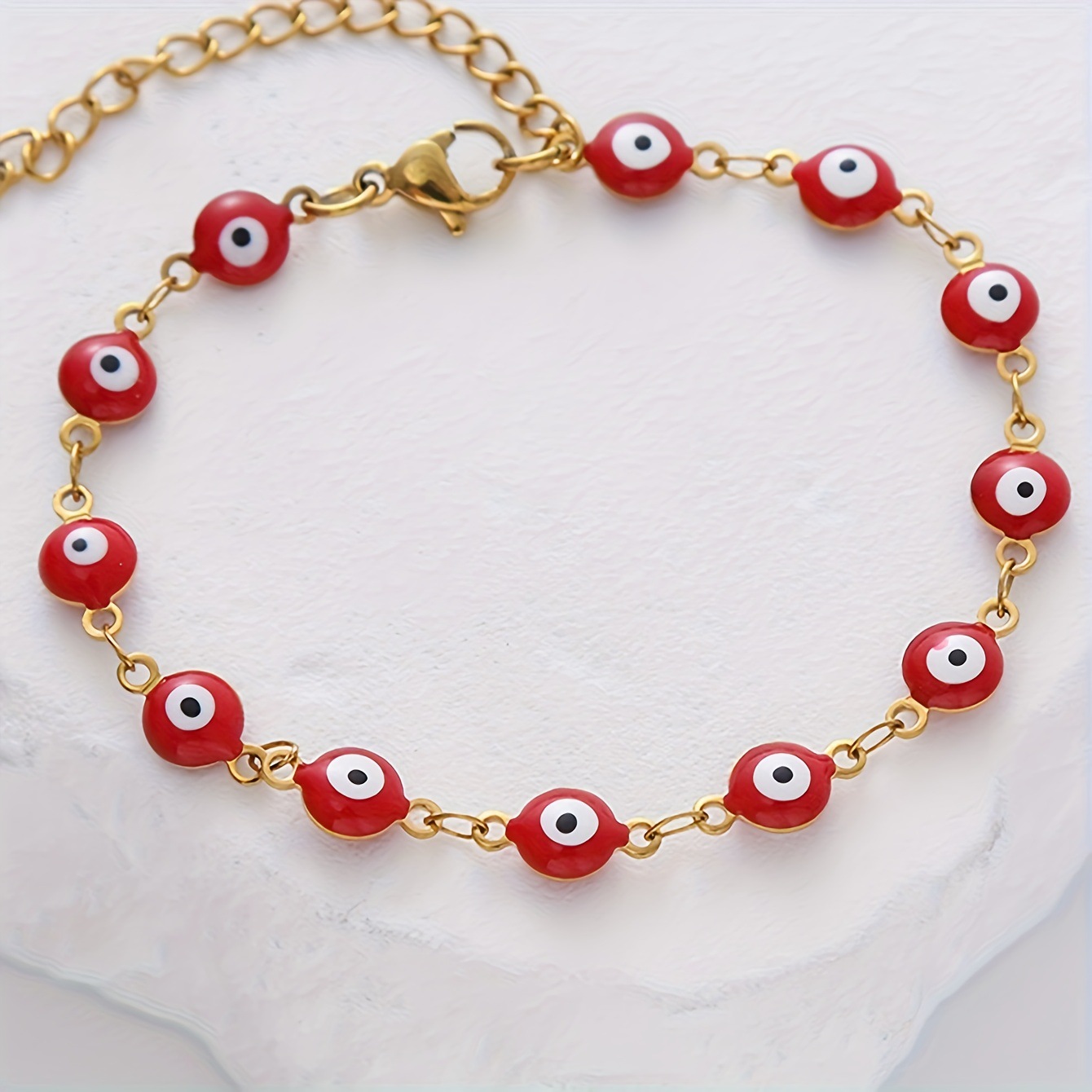 Lucky Evil Eye Red String Bracelet Protection Minimalist_voghion.com