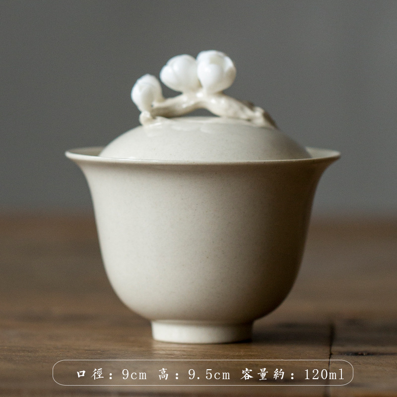 식물 애쉬 손 반죽 매화 꽃 그릇