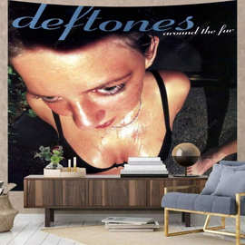 Deftone Around The Fur音乐挂布挂毯背景布墙布房间墙面装饰
