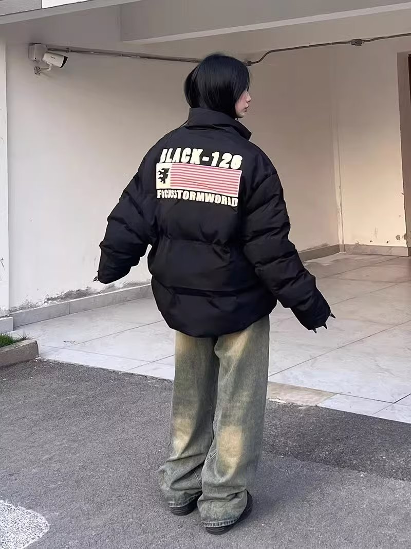 Miesten vaatteet Billionaire Boys BUFU National Fashion Retro Letter Bread Cotton Jacket Miesten talvi pariskunnalle High Street -puuvillatakki_voghion.com