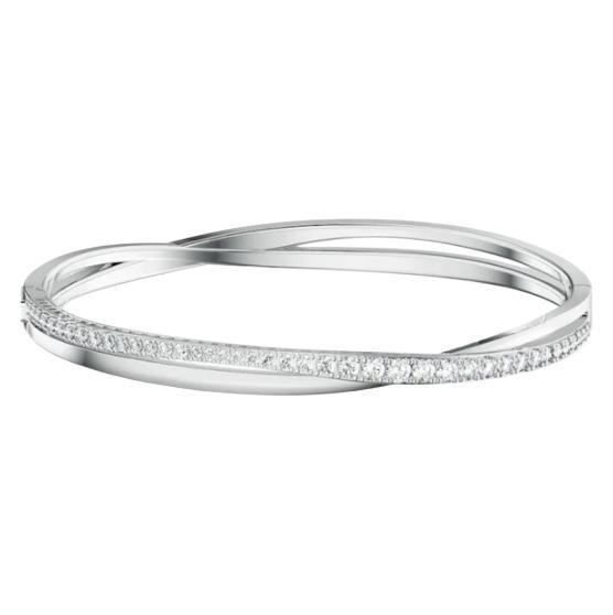 트위스트 화이트 골드 브레이슬릿