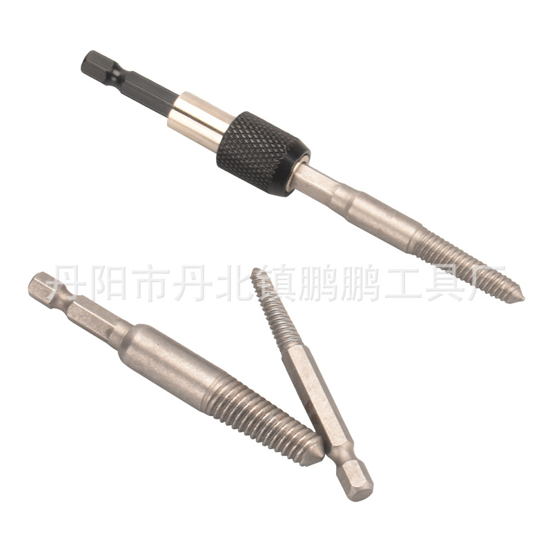 Mango hexagonal Extractor de alambre roto sola cabeza inversa de alambre dañado tornillo herramienta de eliminación traje diapositiva tornillo extractor