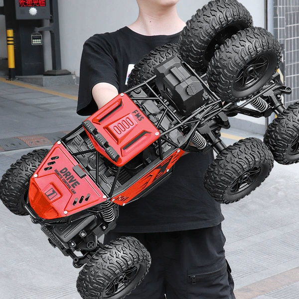 Alloy red 37cm six-wheel drive climbing car 35km/h♜