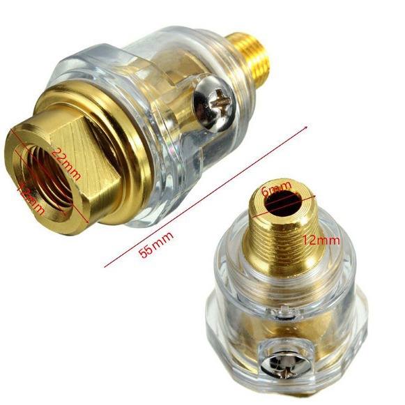 Suministro de engrasador de hierro con rosca de 1/4, mini engrasador, accesorios para herramientas neumáticas