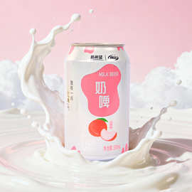 新希望南山奶啤白桃味罐装饮料益生菌乳酸菌饮品聚会畅饮整箱批发