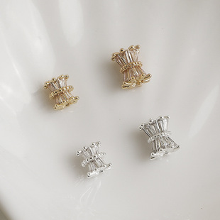 14K����ɫ�ݷ��ʯС�U�������p��ˮ�������в���diy�Ʒ���