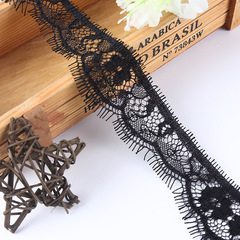 Elastic-free eyelash lace trim, knitted eyelash edging, eyelash lace table runners and lace trims available.