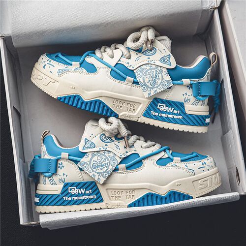 Men's 2025 Summer Versatile Unconventional Original Casual Flat Shoes with Thick Soles for Height Increase, Fashionable Bread-like Shoes
