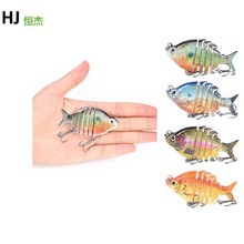 跨境热销MINI 6.5CM 9G多节路亚鱼饵仿生小号罗非鱼鱼饵缓沉