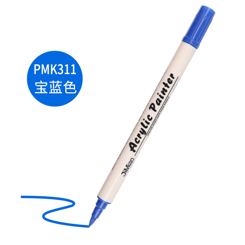 Marcador de acrílico nuevo núcleo de algodón pluma de doble cabeza 36 color marcador único al aire libre pintura acrílica acuarela pluma