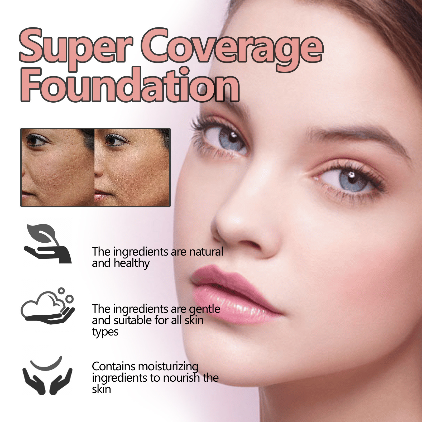 concealer liquid is waterproof, natural, light, delicate, does not take off makeup. Even skin tone, tra_voghion.com