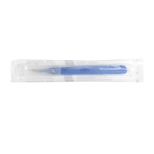 Schlemmer disposable single-use plastic-handled surgical blade, sterile plastic handle blade, double eyelid suture removal tool